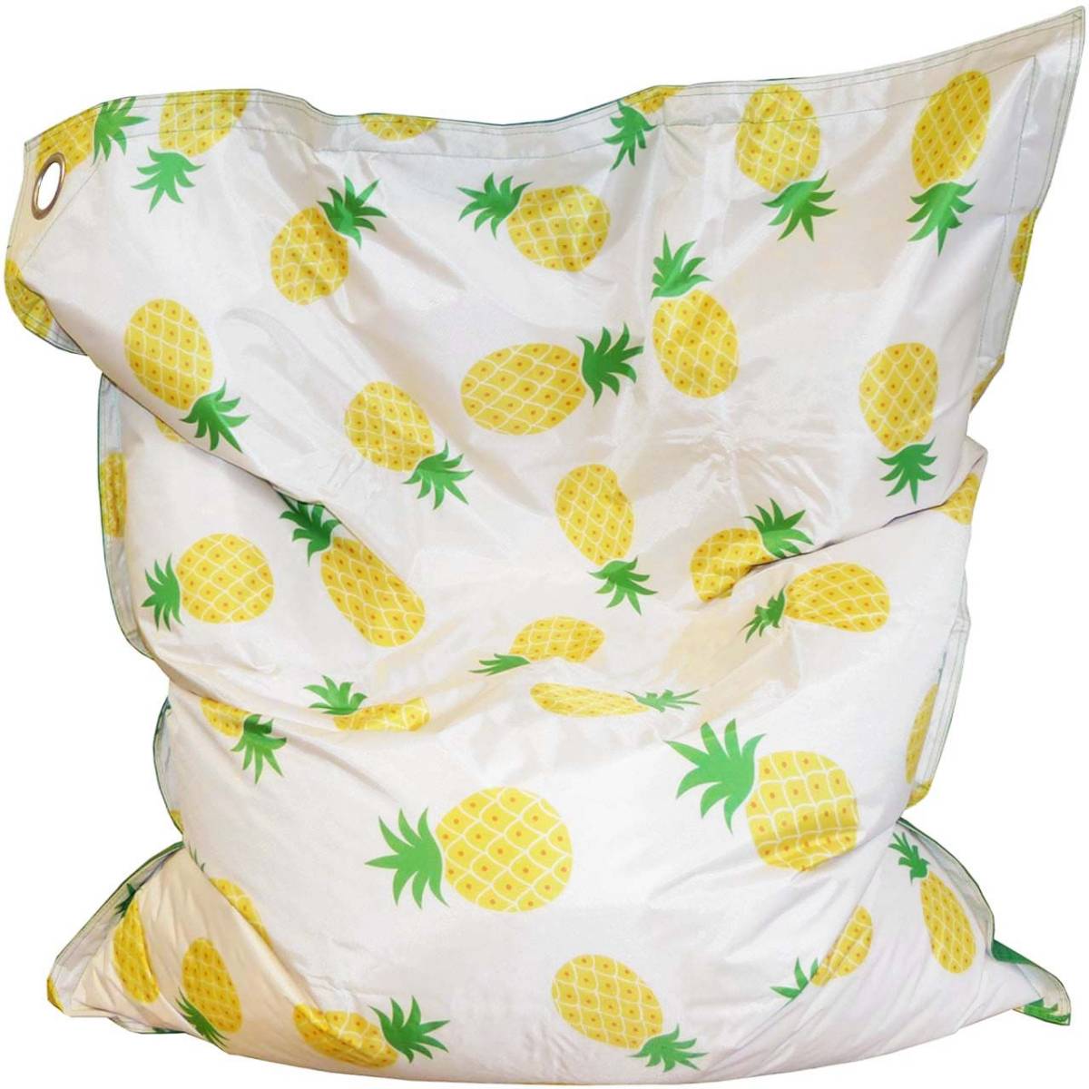 Jardindeco - Maxi coussin imprimé intérieur extérieur 110 x 130 cm Ananas - Image 1