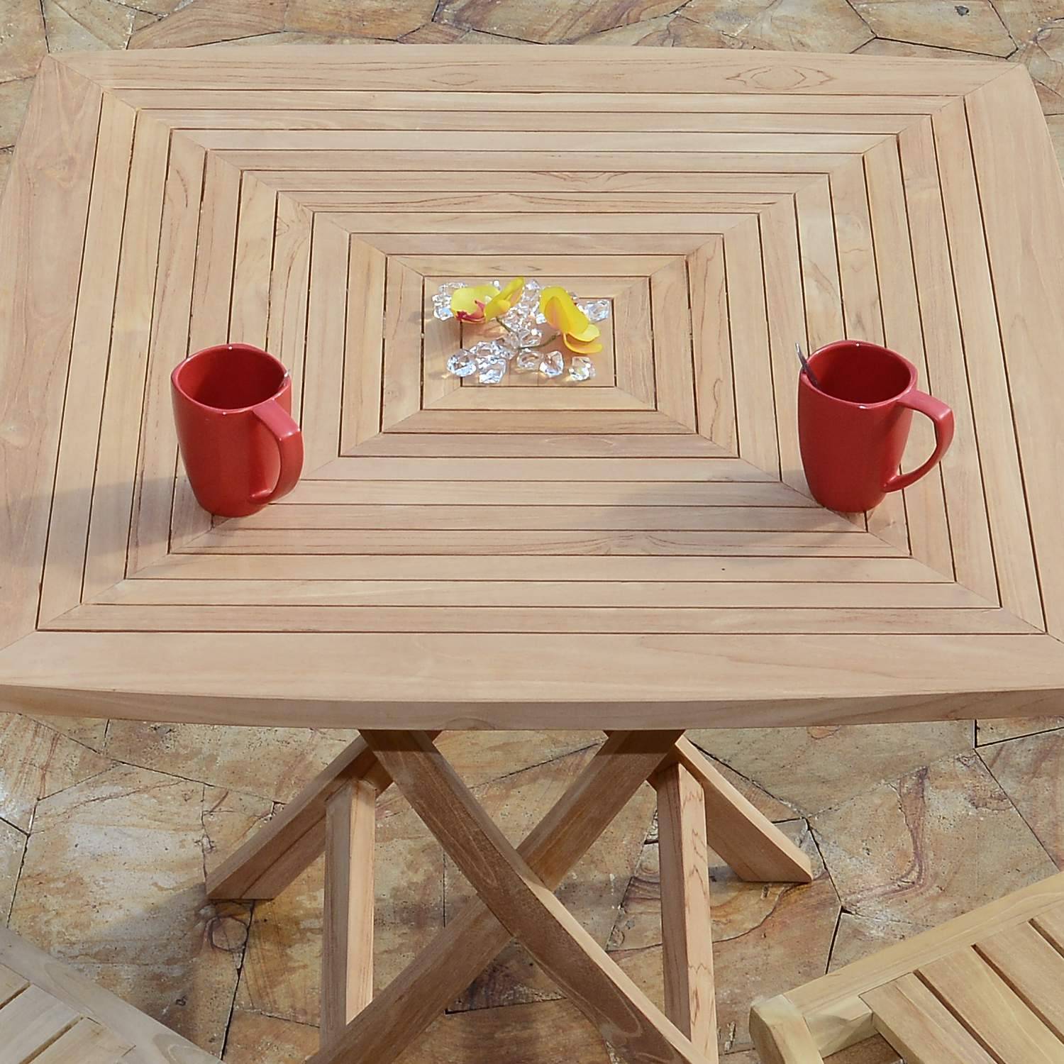 Teck'Attitude - Salon de jardin en teck massif Oman, 2 places - TECK'Attitude - Image 3