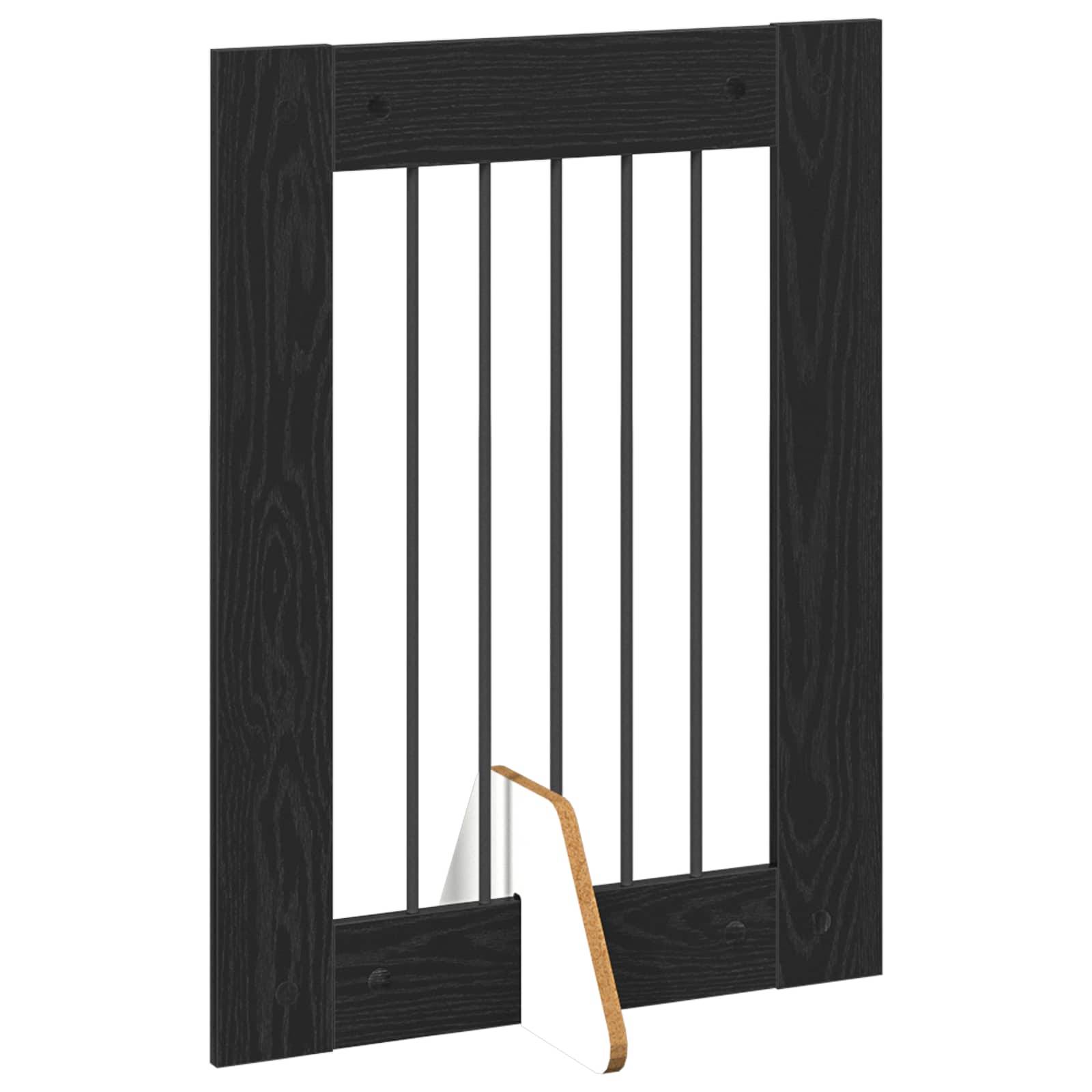 ComfortXL - Clôture chien intérieure bois modulable pliable 362cm finition chêne noir - ComfortXL Outdoor Living - Image 3