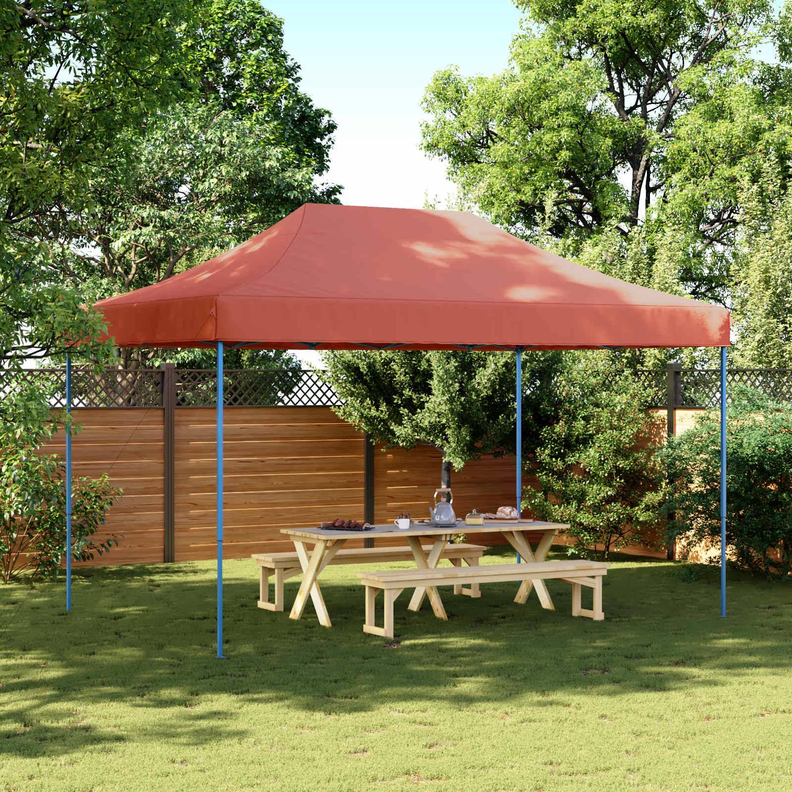 Vidaxl - Tente réception pliable escamotable terre cuite 440x292x315 cm vidaXL 4004965 - Image 1