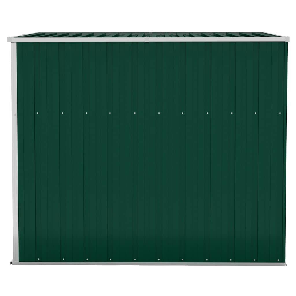PANGIVO - Abri de jardin mural avec double porte - Acier galvanisé - Vert 118x194x178 cm - Surface au sol 2,29m² - PANGIVO - Image 5