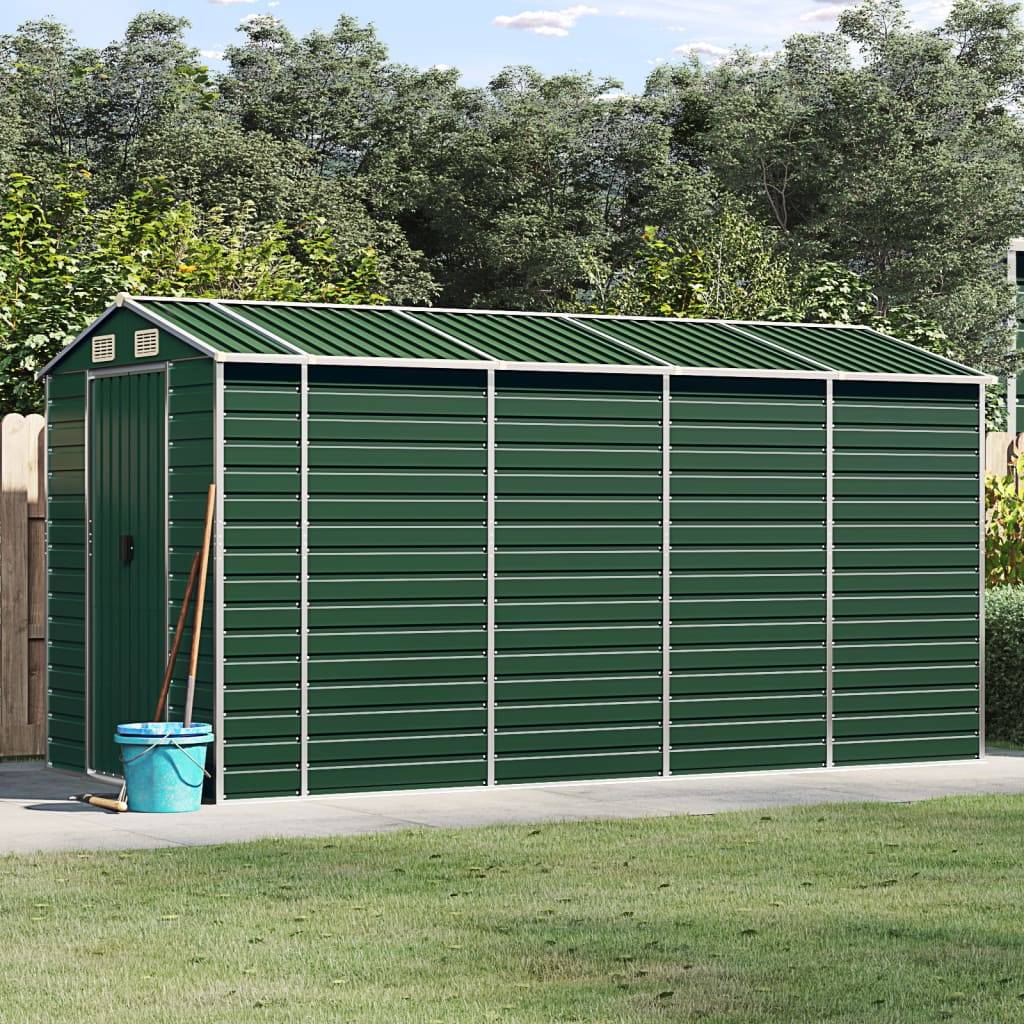 Vidaxl - Abri de jardin vert 191x385x198 cm acier galvanisé vidaXL 3188234 - Image 1
