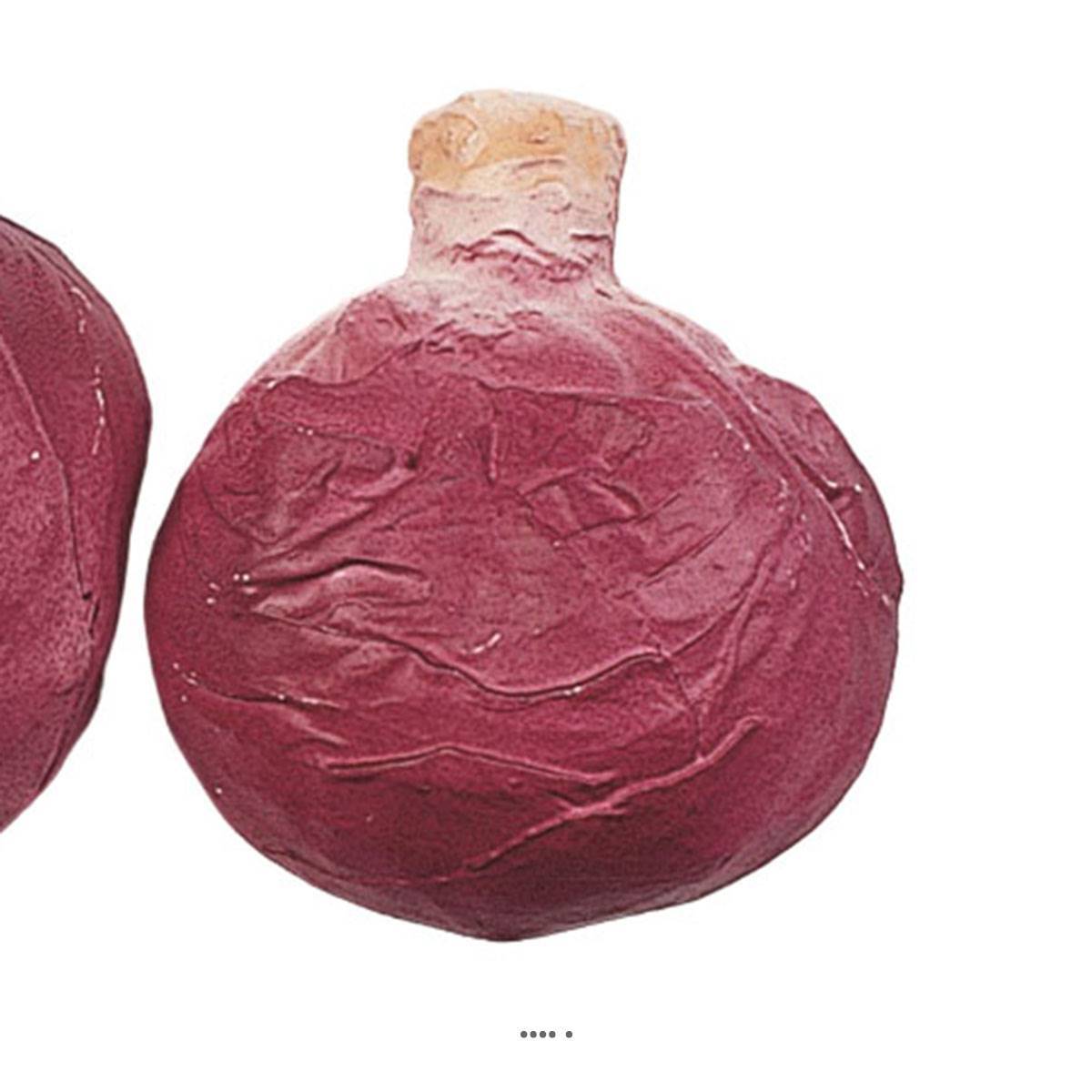 Artificielles - Choux rouge artificiel en lot de 2 en Plastique soufflé H 130x120 mm - Image 3