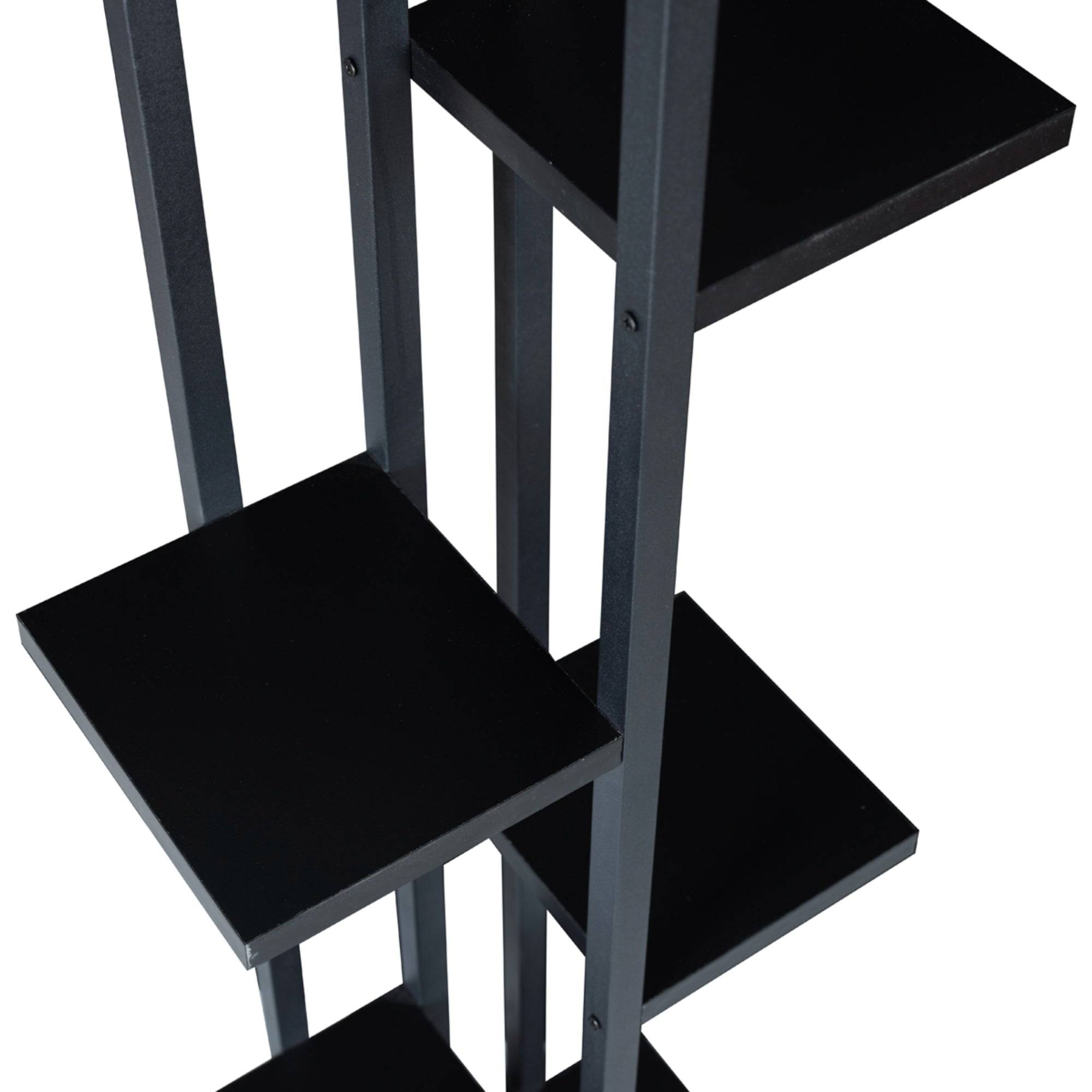 Helloshop26 - Support de plantes à 6 niveaux 150 x 34 x 21 cm noir - Image 4