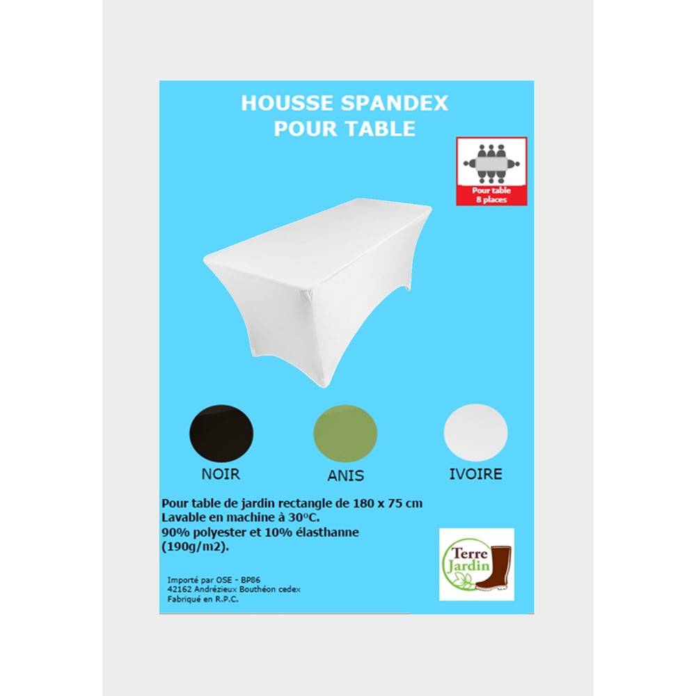 Nappe extensible pour table rectangulaire Unité Ivoire - Image 2