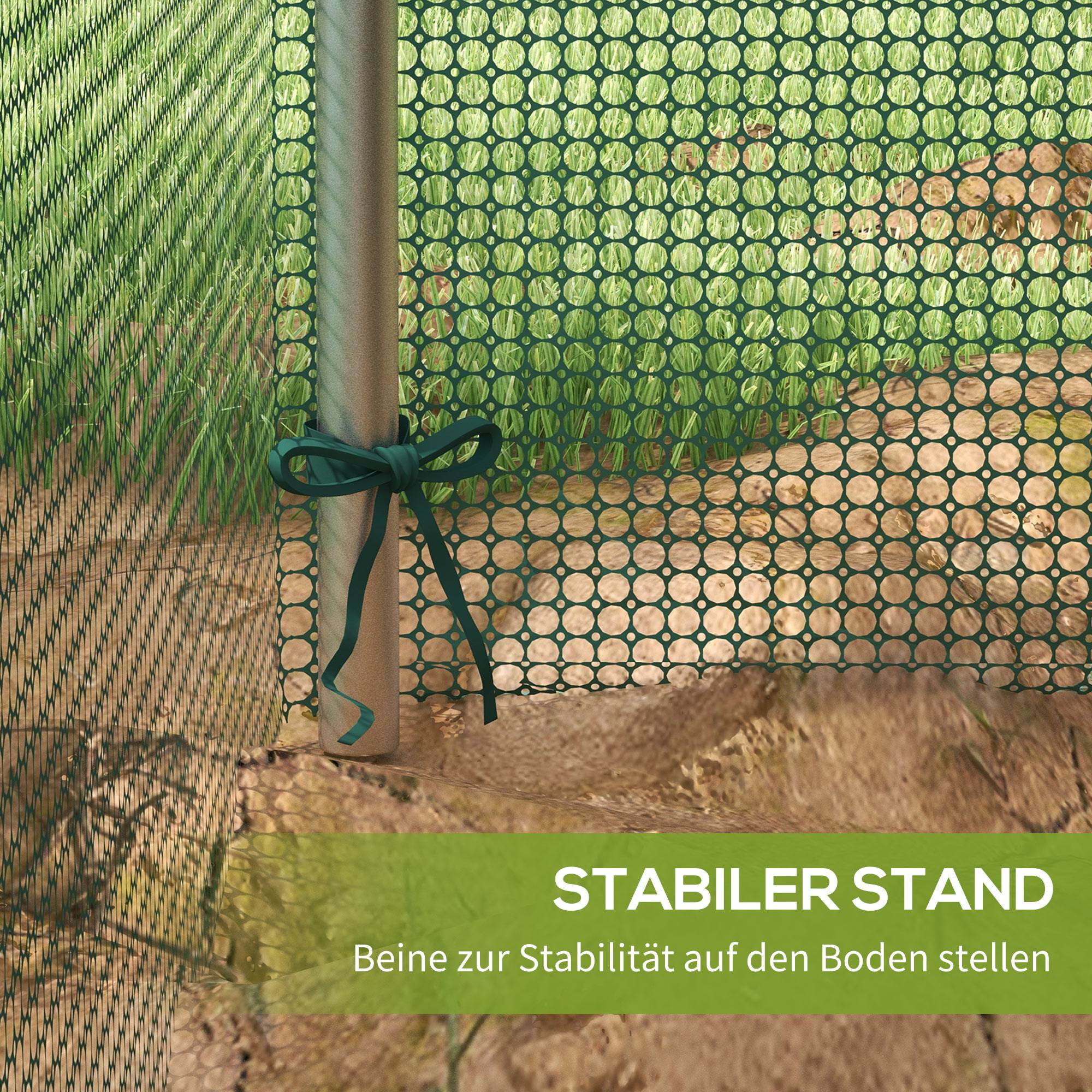 ComfortXL - Filet de protection potager acier galvanisé HDPE vert 125 x 125 x 62,5 cm avec porte zippée anti-oiseaux - Image 7