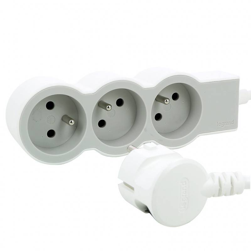 Legrand - Rallonge multiprise 1,5m avec bloc 3 prises 2P+T 0 494 70 LEGRAND - Image 2