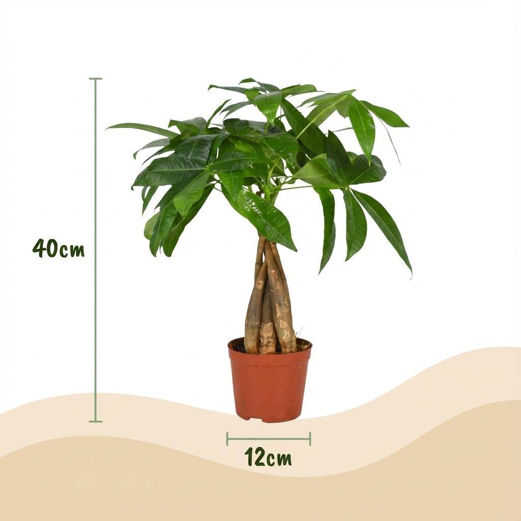 La Green Touch - Pachira aquatica - Arbre à monnaie - Pot Ø12 cm, H 50 cm - Image 4