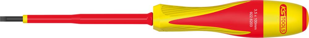 Tournevis Fente bi-matière isolé 1000V, 3,5x100 mm - KSTOOLS - 922.6203