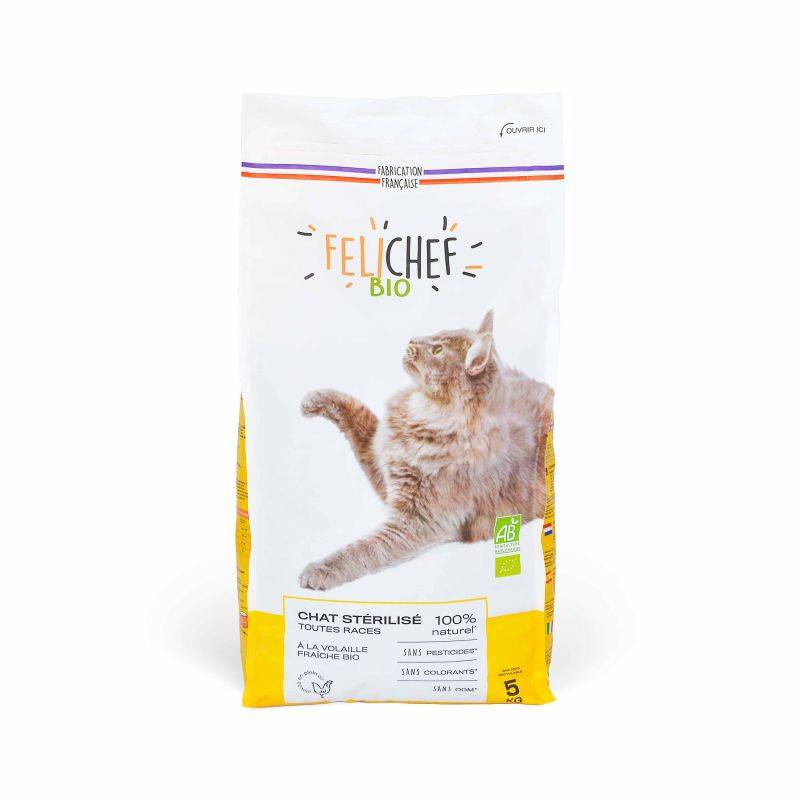 Felichef - CROQUETTES BIO CHAT ADULTE STERILISE - FELICHEF 2 kg
