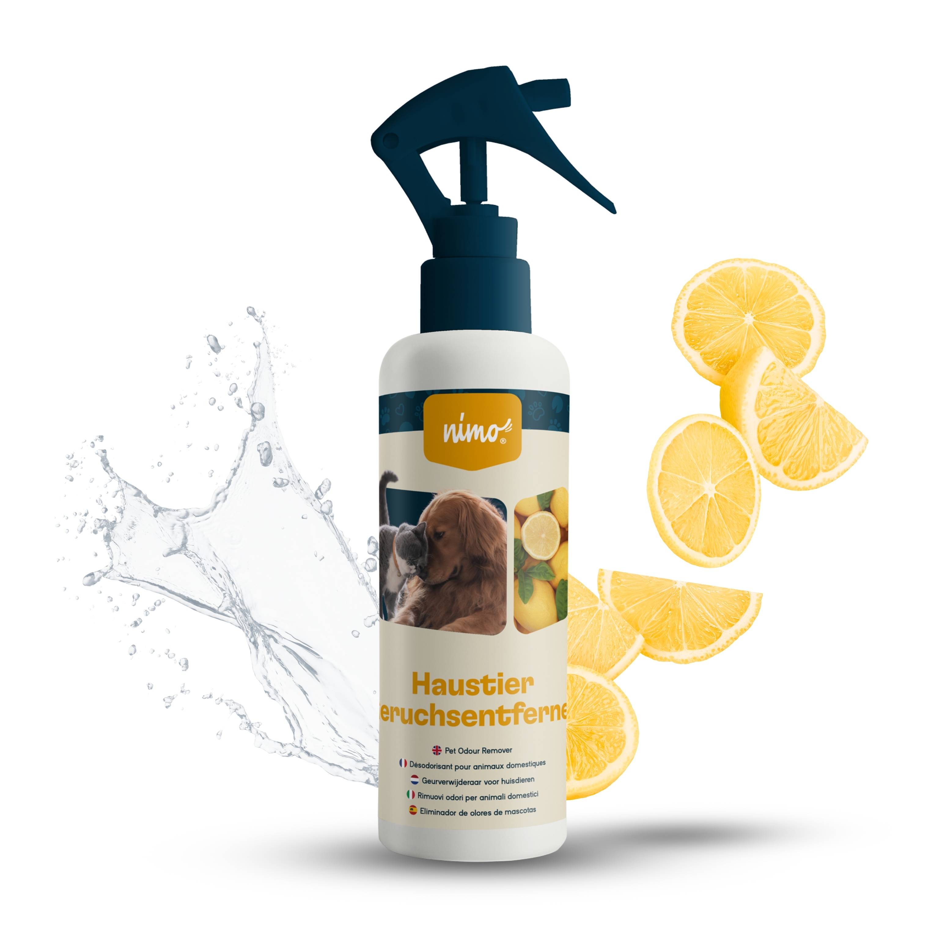 Liminateur d'odeurs pour animaux – spray neutralisant contre les odeurs dans la maison (500 ml) | ki:ku