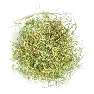 Foin de prairie aromatisé pour lapins et rongeurs - 100% naturel - 1 Kg - L'Eden des Pattounes