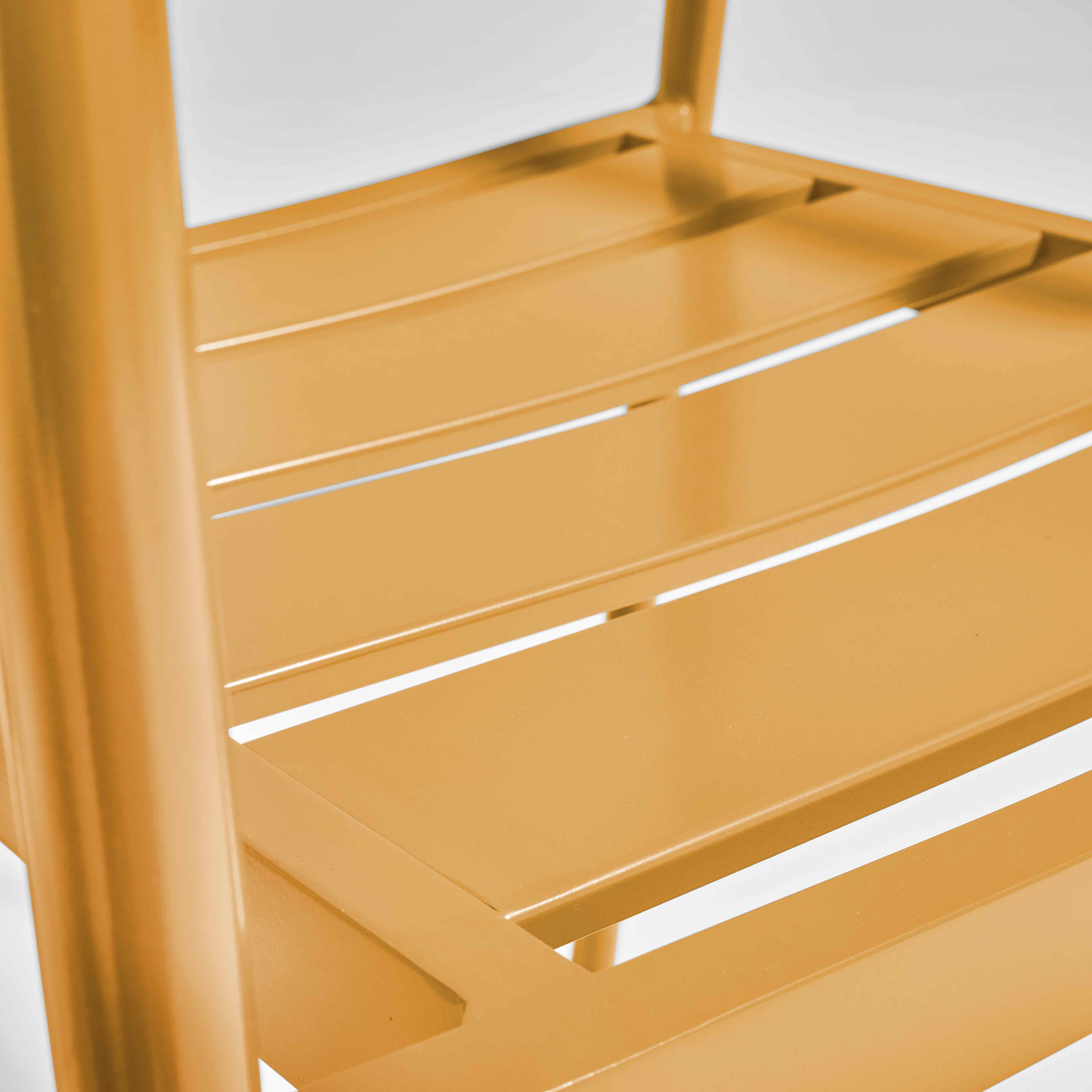 Oviala - Fauteuil de jardin en aluminium et bois jaune moutarde
Leeds - Oviala - Image 4