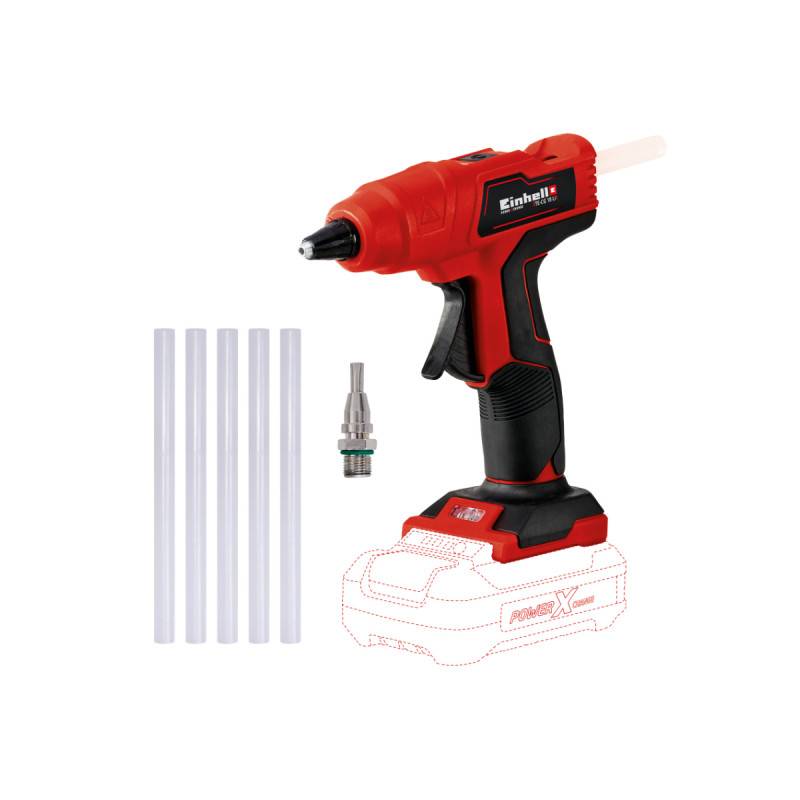 Einhell - Pistolet à colle sans fil EINHELL 18V Power X-Change - Sans batterie ni chargeur - TE-CG 18 Li - Solo - Image 2