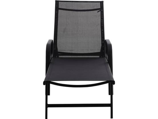 Habitat Et Jardin - Lot De 2 Bains De Soleil En Métal Avec Accoudoirs "farniente" - Noir -habitat Et Jardin - Image 2