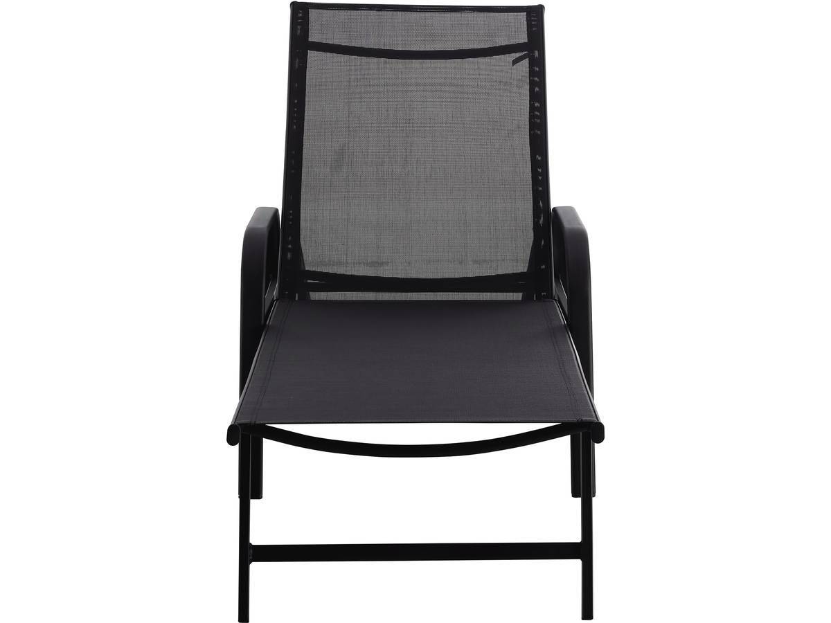 Habitat Et Jardin - Lot De 2 Bains De Soleil En Métal Avec Accoudoirs "farniente" - Noir -habitat Et Jardin - Image 2