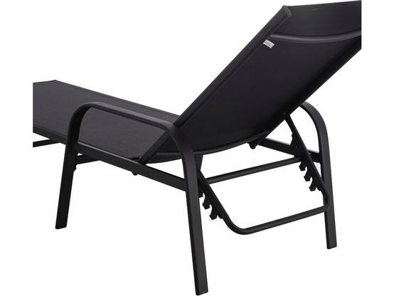 Habitat Et Jardin - Lot De 2 Bains De Soleil En Métal Avec Accoudoirs "farniente" - Noir -habitat Et Jardin - Image 3