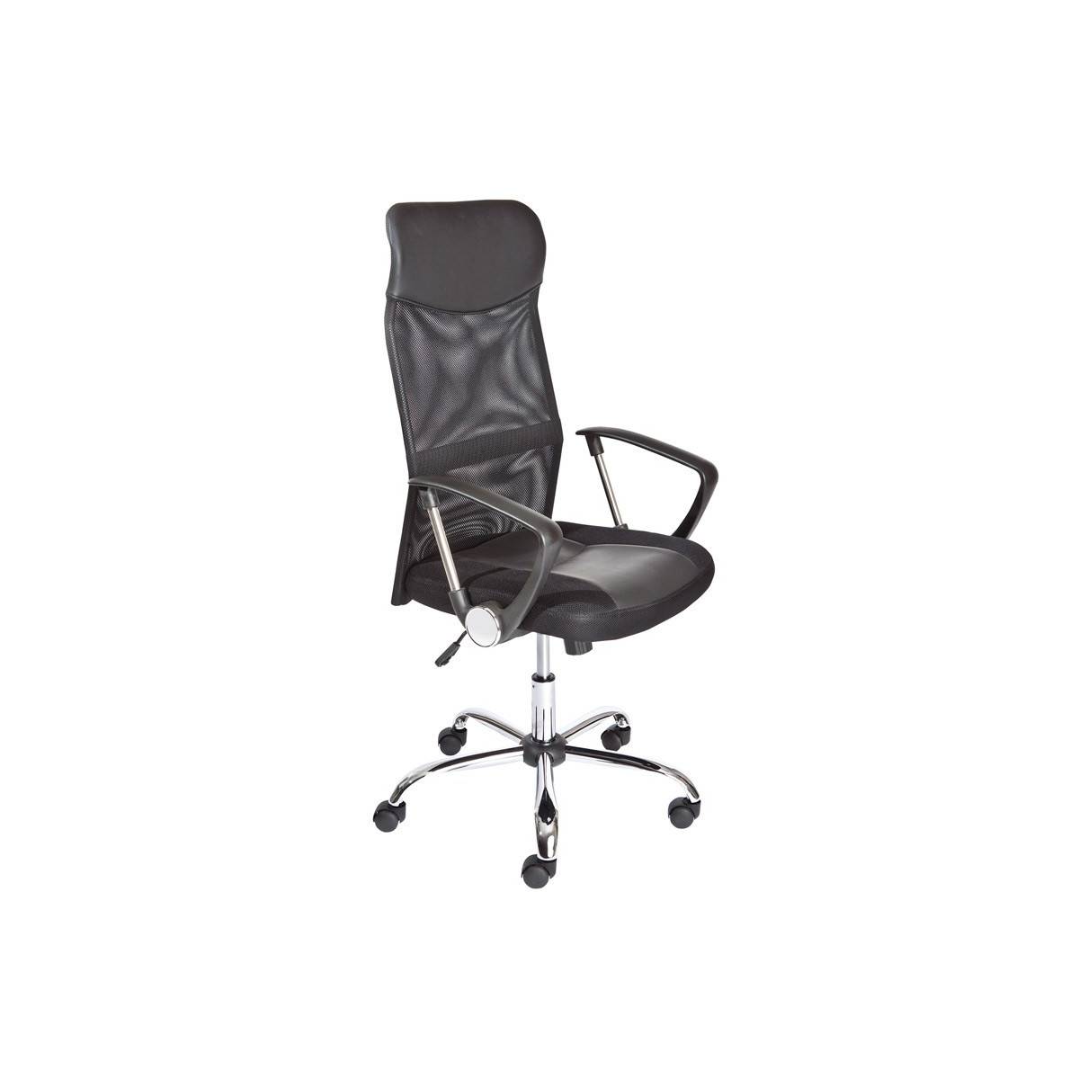 Fauteuil de Bureau à Roulettes "Work" 121cm Noir - Image 1