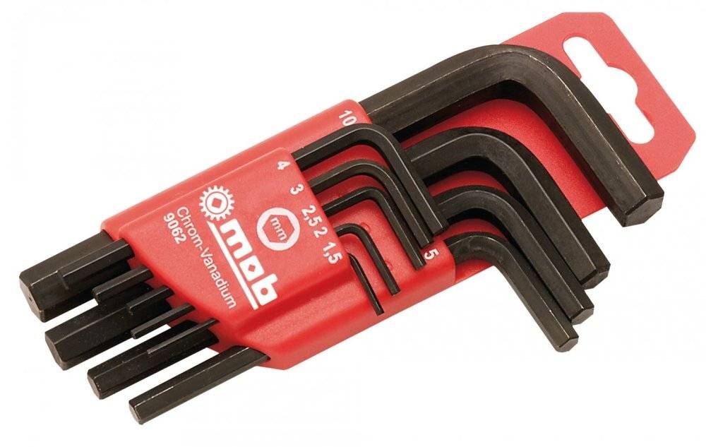 Etui de 9 clés mâles courtes - crv -MOB - Image 1