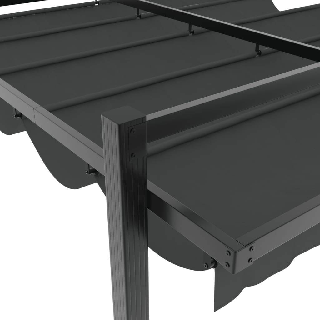 Tonnelle Moderne Aluminium 3x3 m Toit Coulissant Anti-UV pour Extérieur Anthracite – ComfortXL Outdoor Living - Image 7
