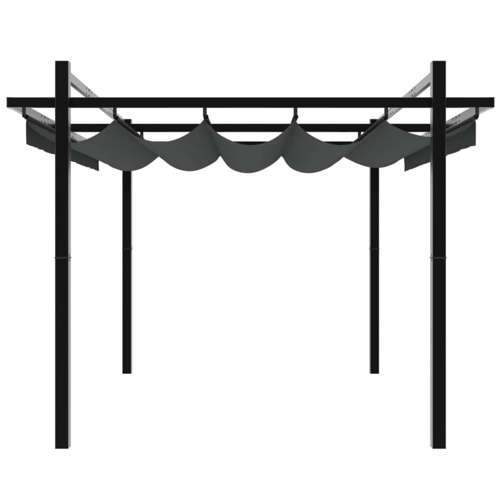 Tonnelle Moderne Aluminium 3x3 m Toit Coulissant Anti-UV pour Extérieur Anthracite – ComfortXL Outdoor Living - Image 5