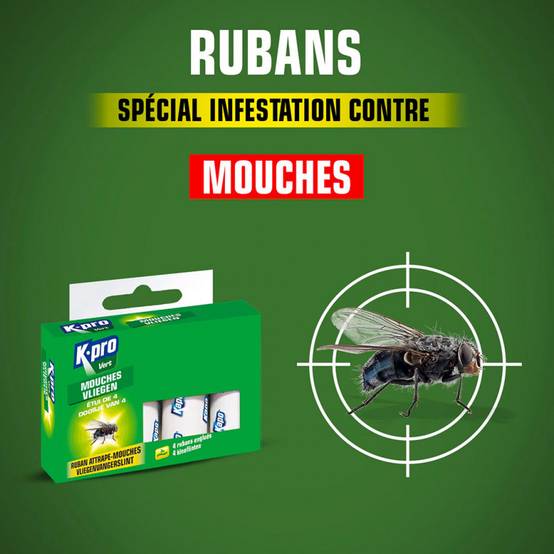 Rouleau Attrape Mouches 4 Rubans 3005 - Kapo - Image 2