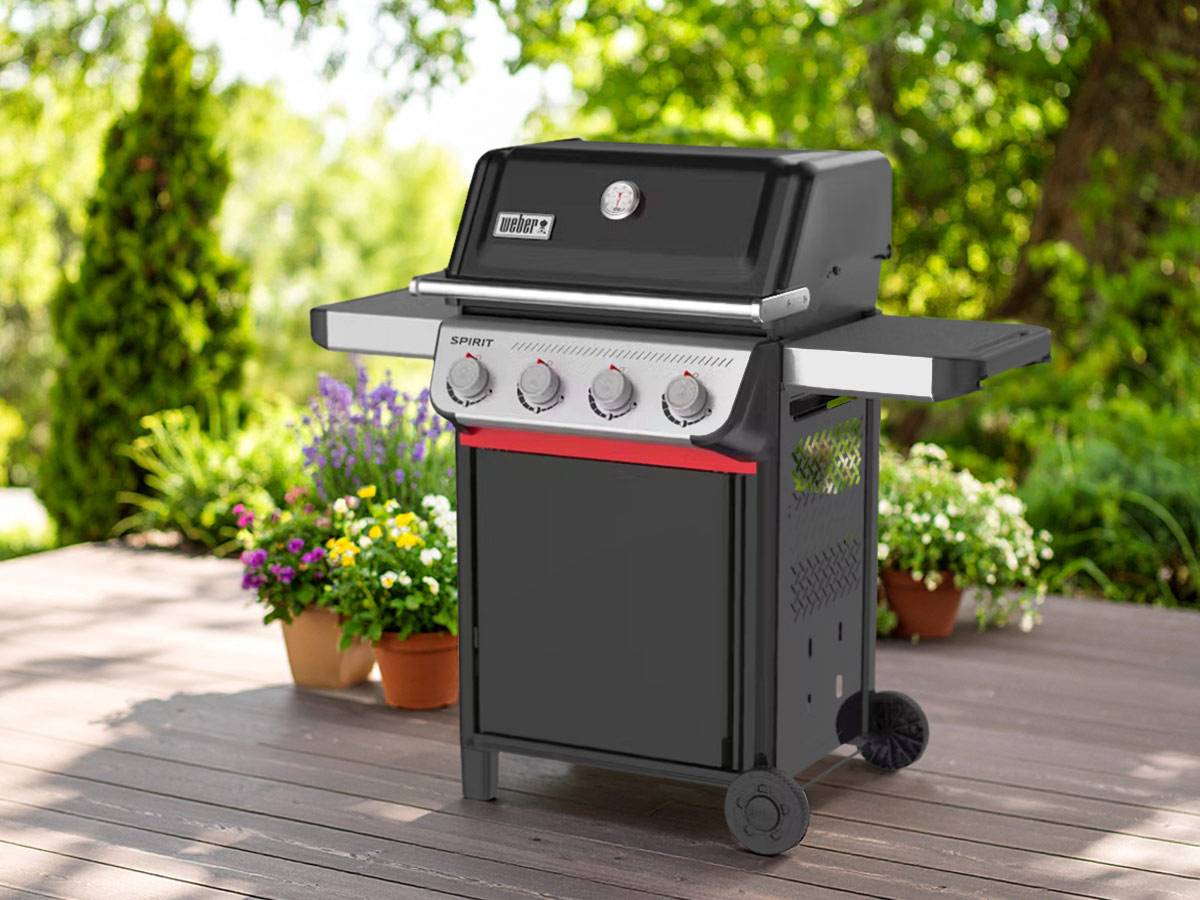 Weber - Barbecue à gaz Spirit E-410 + Set d'accessoires clipsables Weber Works + Bac et planche à découper Weber Works  - Weber - Image 3
