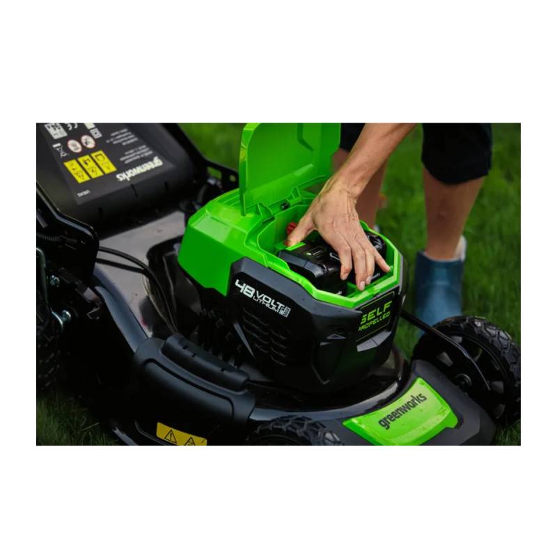 Greenworks - Tondeuse auto-tractée 46cm Brushless 48V GREENWORKS - Batterie 4,0Ah et chargeur - GD48LM46SPK4 - Image 7