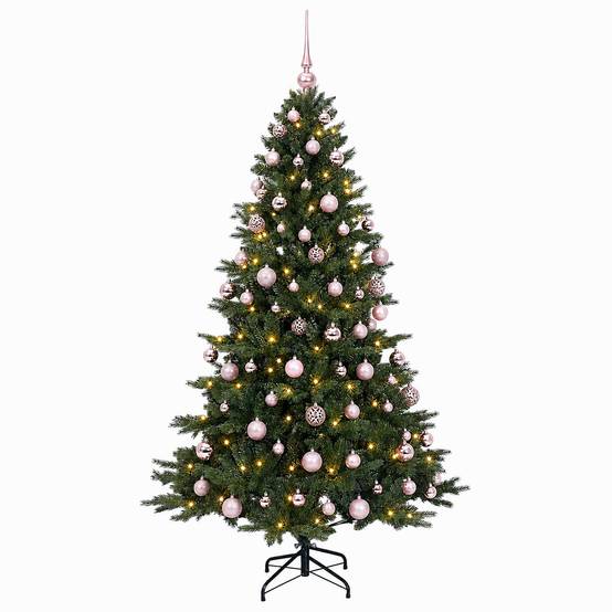Vidaxl - Sapin de Noël artificiel avec boules 180 cm 300 LED Blanc chaud vidaXL 3466666 - Image 5