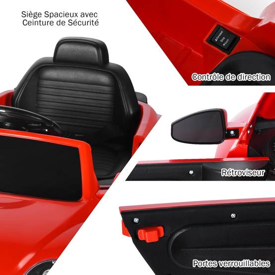 Volkswagen Beetle Voiture Électrique 12V Enfants avec Télécommande 2,4G,Charge 30kg Rouge - Image 1