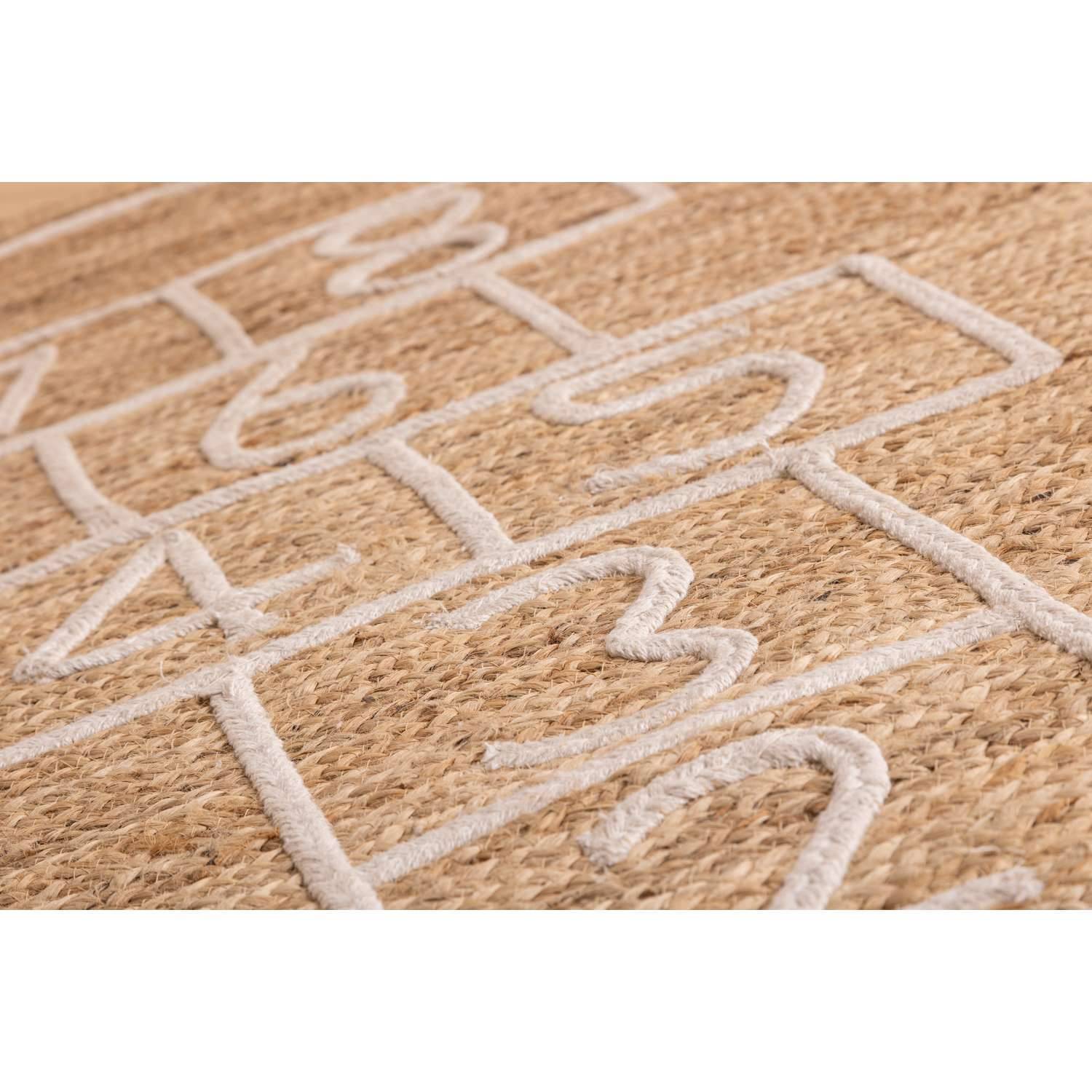 Tapis enfant rectangulaire Marelle - 80 x 150 cm - Jute - Atmosphera Kids - Image 5
