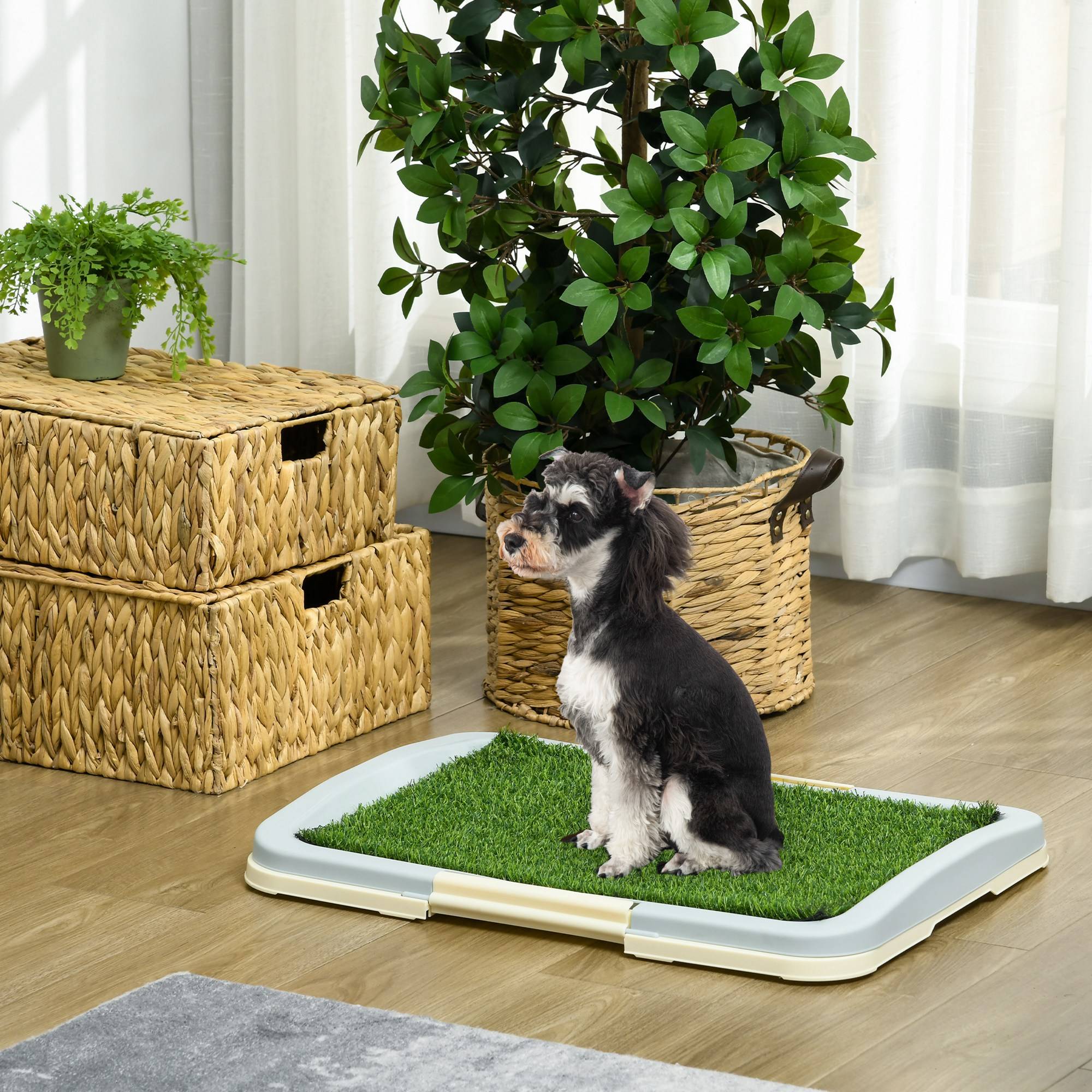 ComfortXL - Toilette pour chien gazon synthétique 63x48,5x6 cm multicolore bac 3 couches pour chiot - ComfortXL Outdoor Living - Image 4