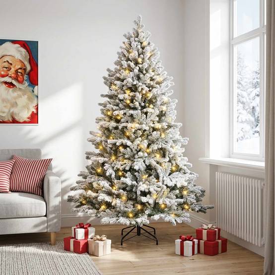 Vidaxl - Sapin de Noël Artificiel à Branches Articulées 180 cm 300 LED vidaXL 3466276 - Image 4