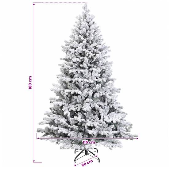 Vidaxl - Sapin de Noël Artificiel à Branches Articulées 180 cm 300 LED vidaXL 3466276 - Image 3