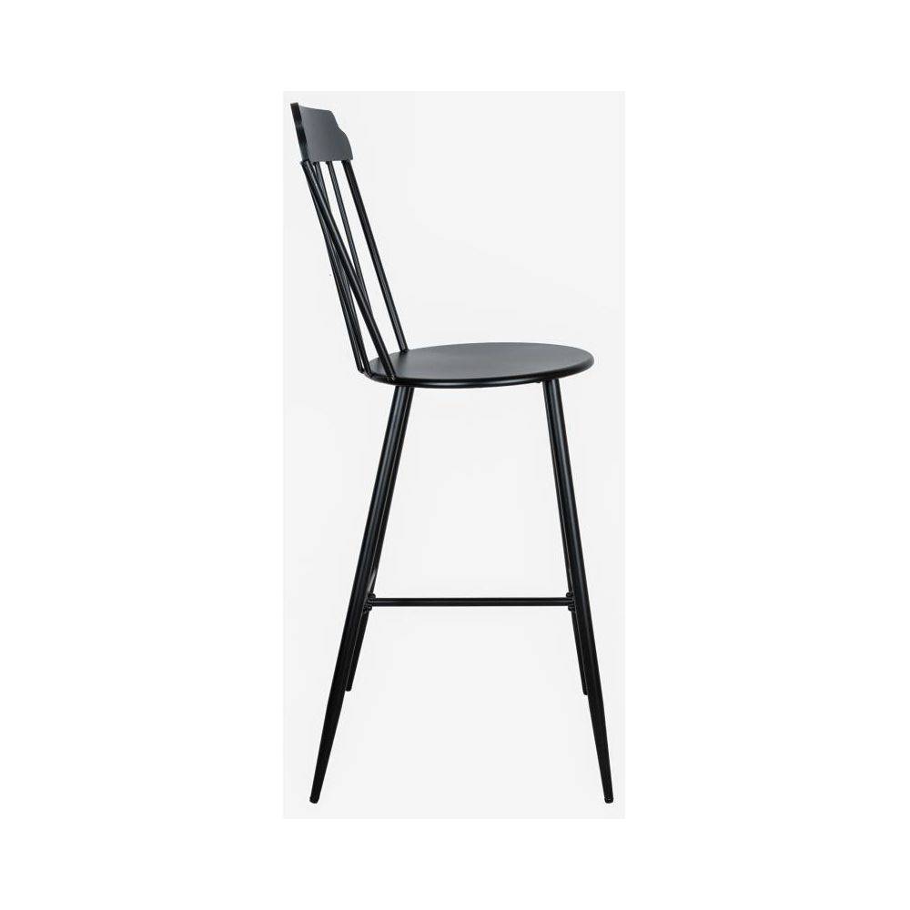 Aubry Gaspard - Chaise bar en métal laqué -Samos (Lot de 2) - Image 4