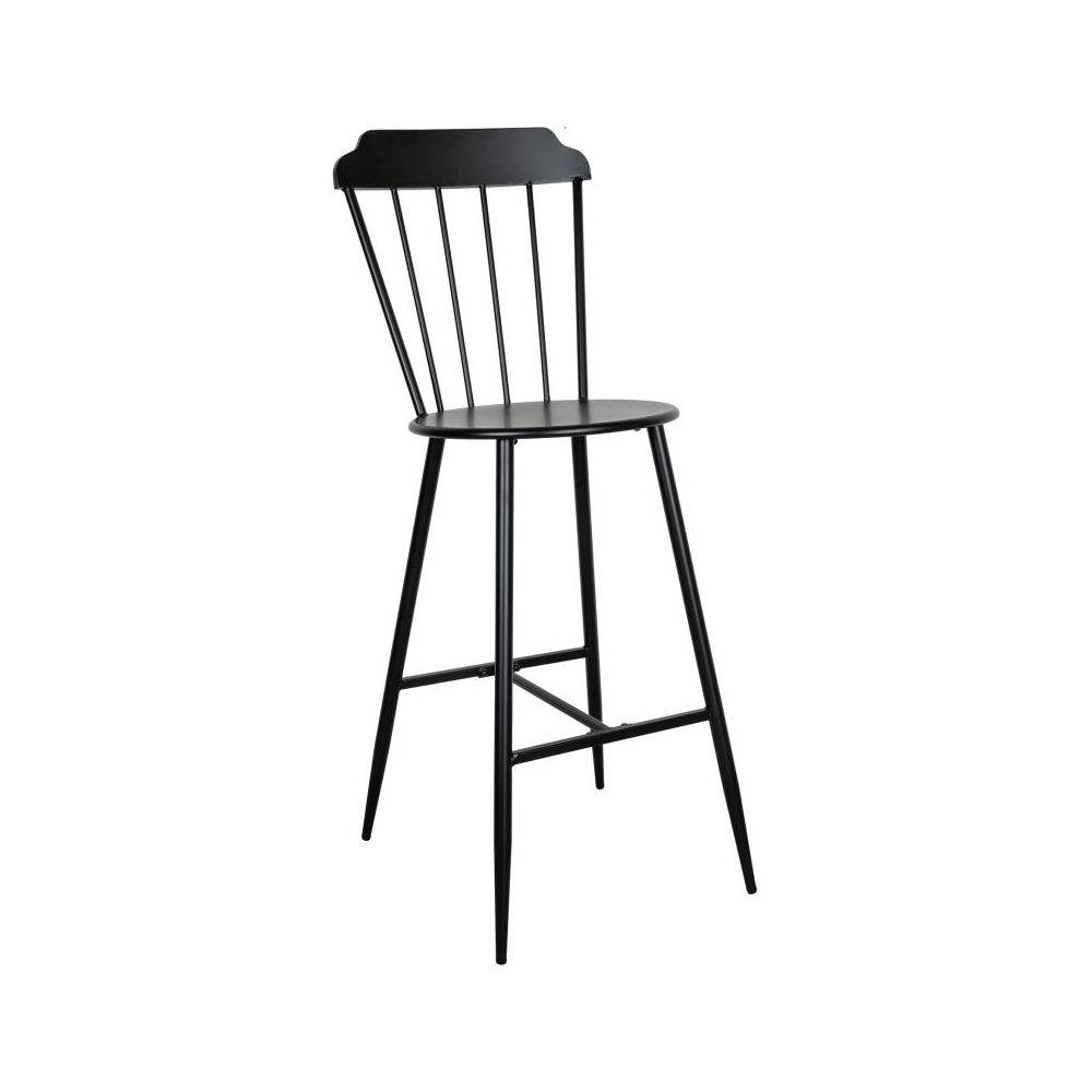 Aubry Gaspard - Chaise bar en métal laqué -Samos (Lot de 2) - Image 3