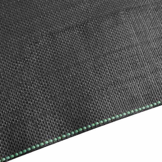 Toile Paillage Anti-Herbes 150g/m² PP Tissé pour Jardin Allée 2x10 m Noir - ComfortXL Outdoor Living - Image 4