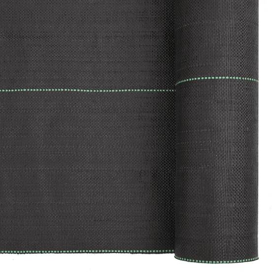 Toile Paillage Anti-Herbes 150g/m² PP Tissé pour Jardin Allée 2x10 m Noir - ComfortXL Outdoor Living - Image 6