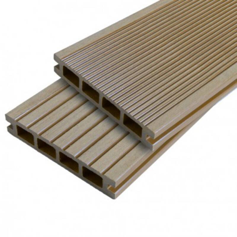PACK 15m² lame terrasse composite Dual + ACCESSOIRES (4 coloris) 2400mm - Beige clair, 25mm ép., 14cm larg., 240cm long. - Image 2