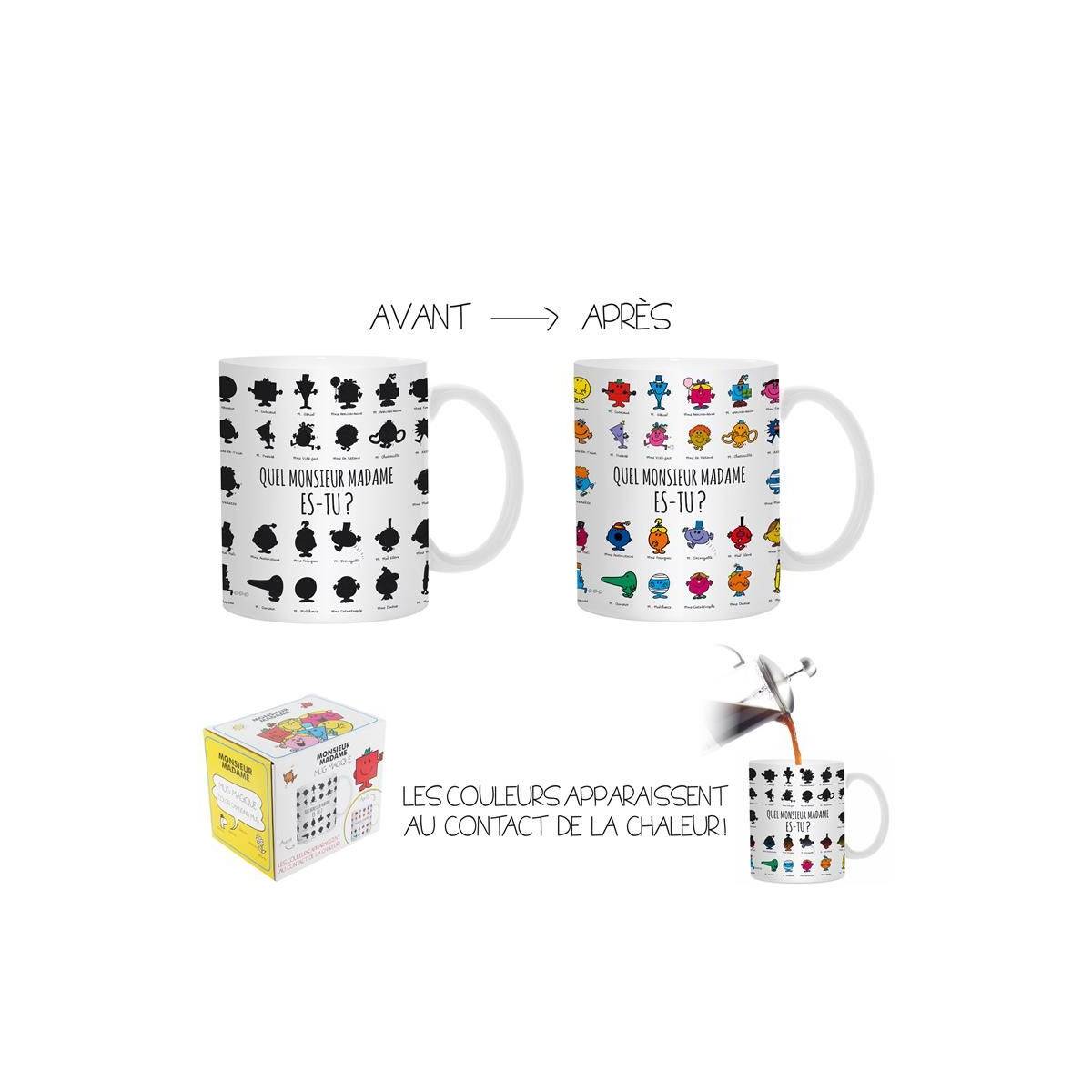 The Home Deco Factory - Mug Magique "Monsieur & Madame®" 12cm Blanc - Image 4