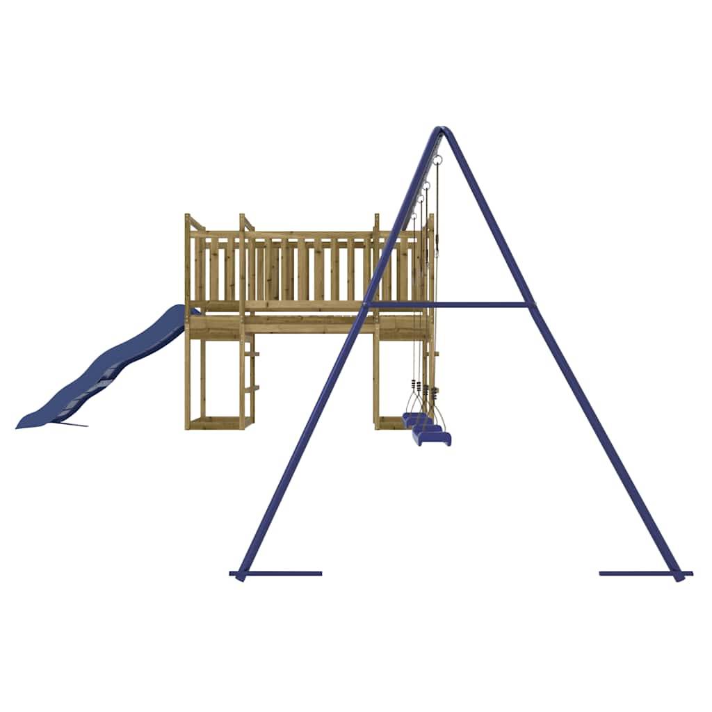 Aire de jeux d'extérieur - Jeu Plein air enfant bois de pin imprégné rj20 - Image 6