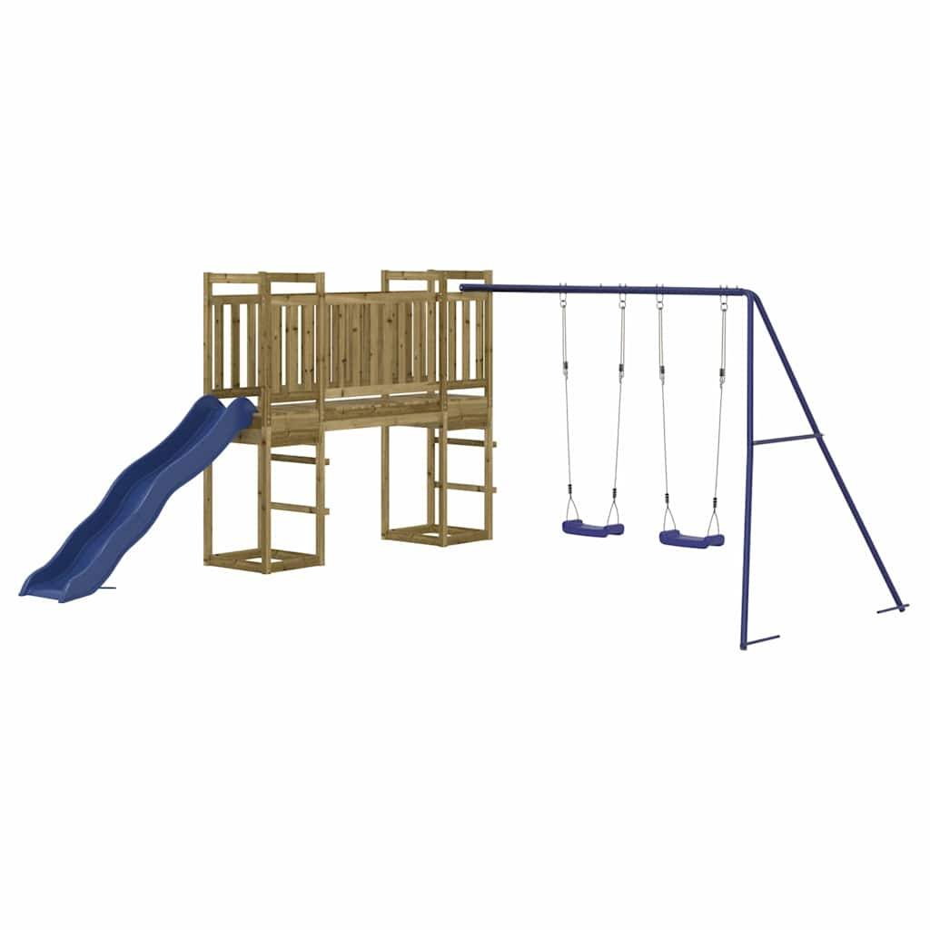Aire de jeux d'extérieur - Jeu Plein air enfant bois de pin imprégné rj20 - Image 3