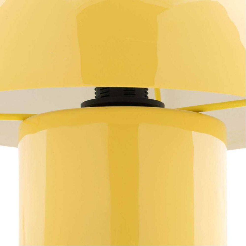 Leitmotiv - Lampe à poser en métal coloré Fat Mushroom Mini Jaune - Image 3