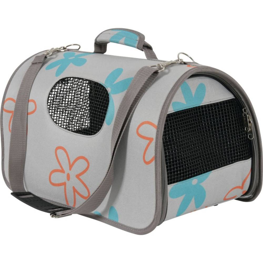 Animallparadise - Panier de transport Flower,  S, Gris, pour chat ou chien. max 4 kg - Image 5