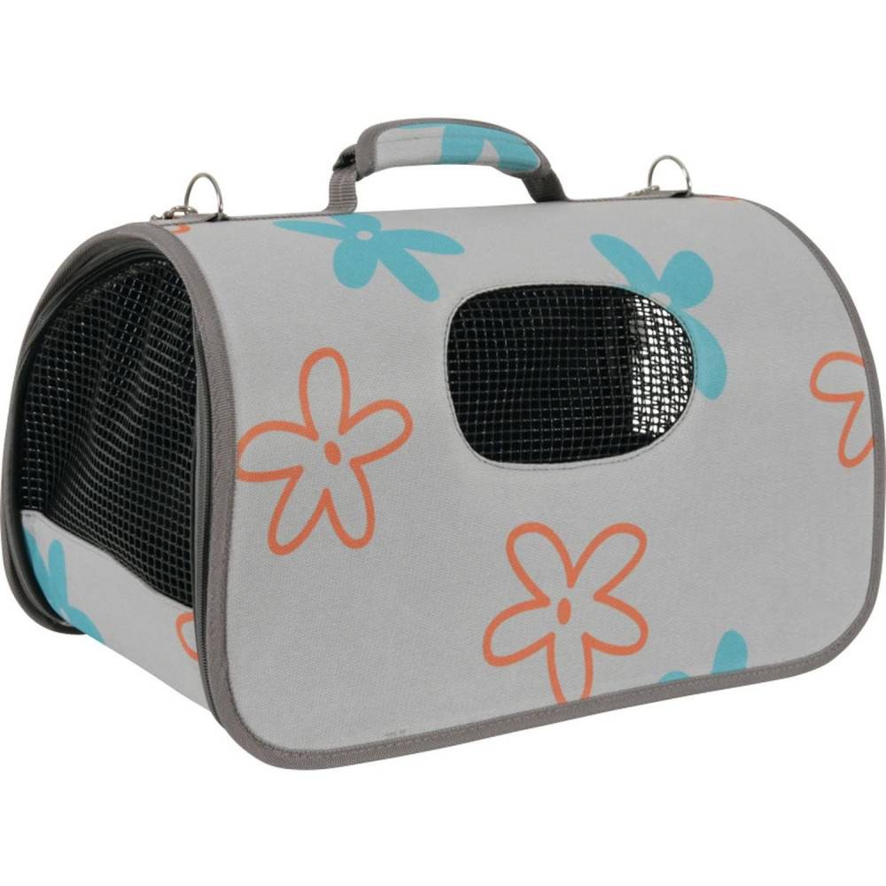 Animallparadise - Panier de transport Flower,  S, Gris, pour chat ou chien. max 4 kg - Image 3