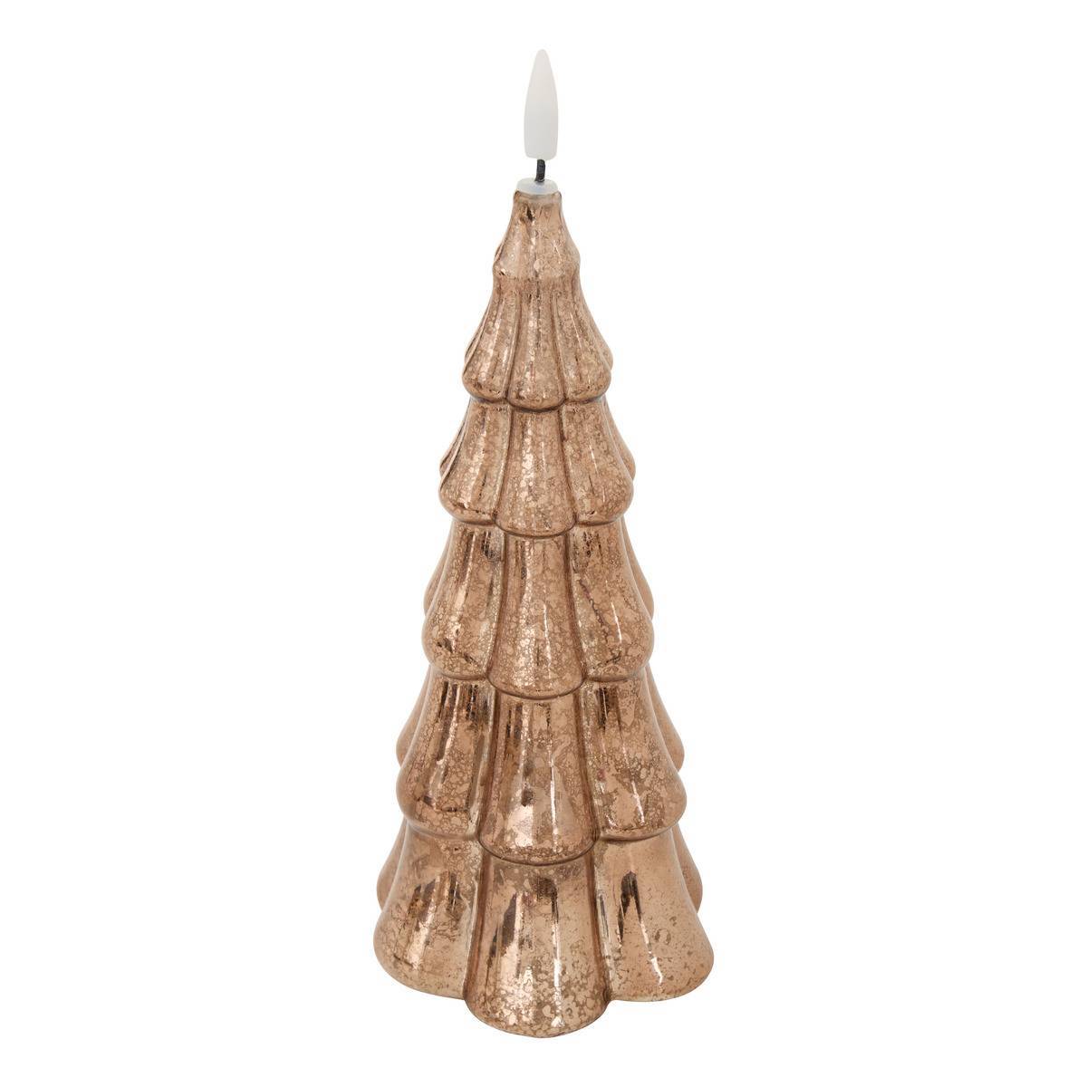 Feeric Christmas - Bougie LED en verre sapin H. 23 cm - Feeric Lights & Christmas - Image 1