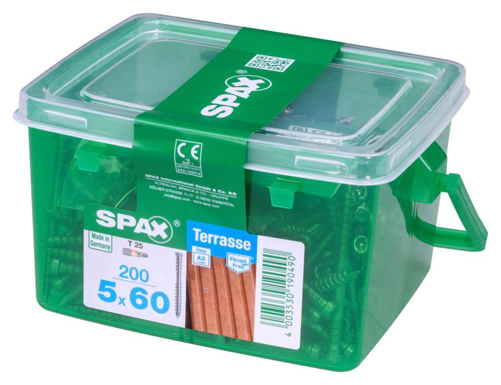 Spax - Lot de 200 vis inox tête cylindrique torx SPAX, Diam.5 mm x L.60 mm - Image 4
