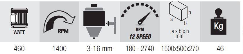 Femi - Perçeuse à colonne au sol FEMI - mandrin de 16mm - DP12-943 - Image 2