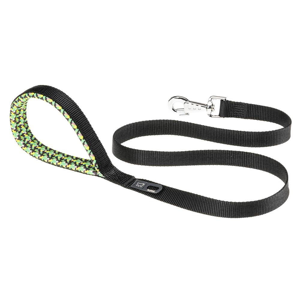 Ferplast - Ferplast laisse pour chien DAYTONA FANTASY, Laisse en nylon pour chien de taille moyenne, 120 cm, avec poignée rembourrée confortable et mousqueton en - Image 1