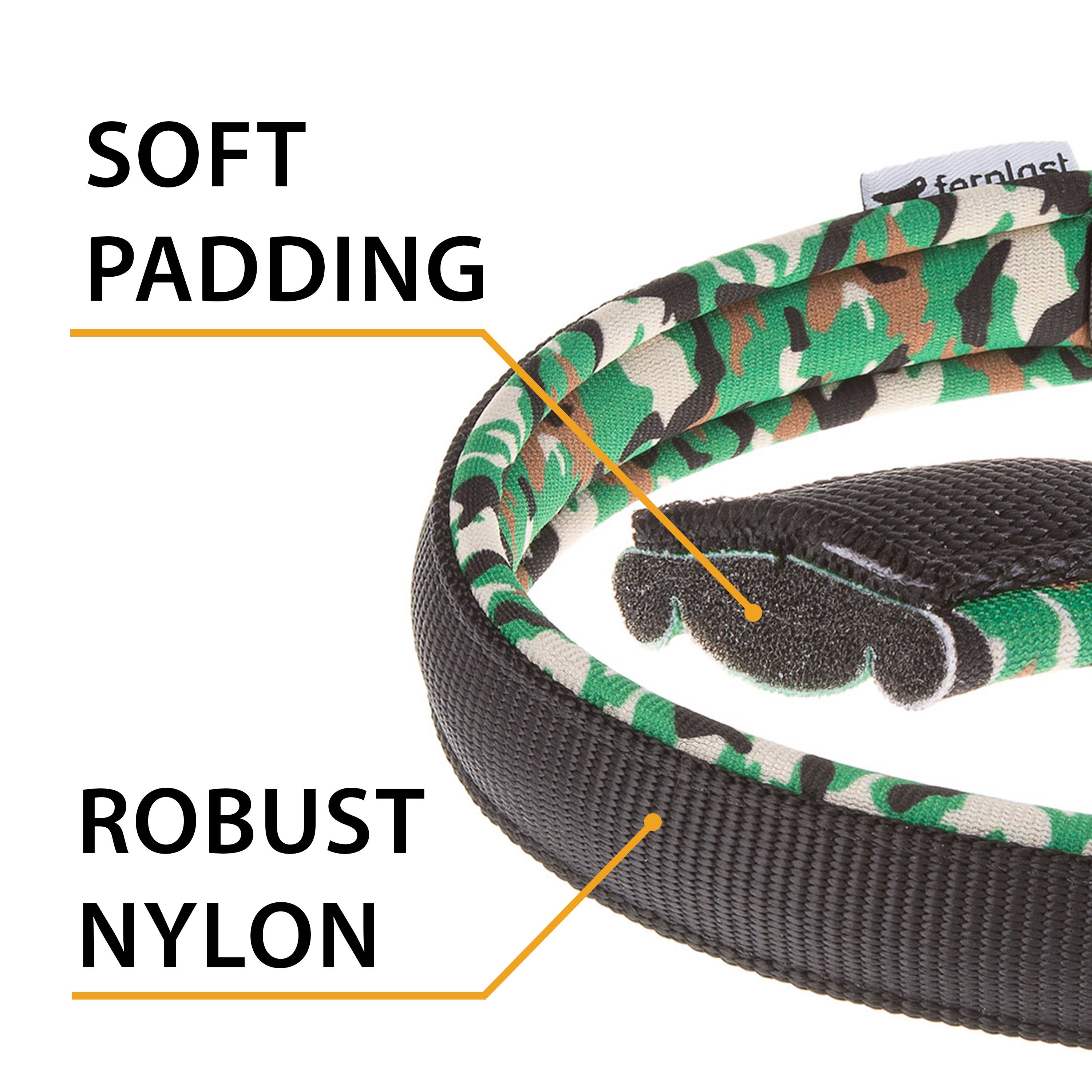Ferplast - Ferplast laisse pour chien DAYTONA FANTASY, Laisse en nylon pour chien de taille moyenne, 120 cm, avec poignée rembourrée confortable et mousqueton en - Image 5